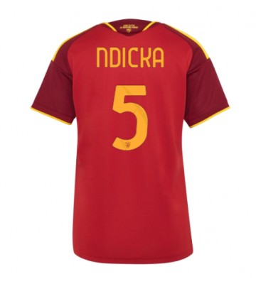 AS Roma Evan Ndicka #5 Hjemmebanetrøje Dame 2026-27 Kortærmet